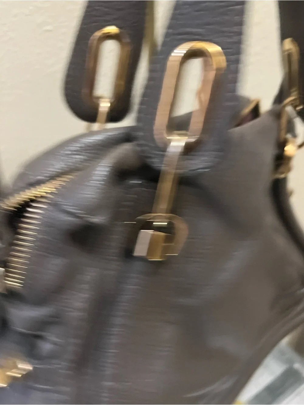 Chloe Brown Leather Satchel with Gold-Tone Hardware
